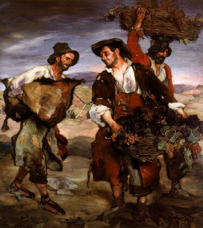 Ignacio Zuloaga Grape Pickers Spain oil painting art